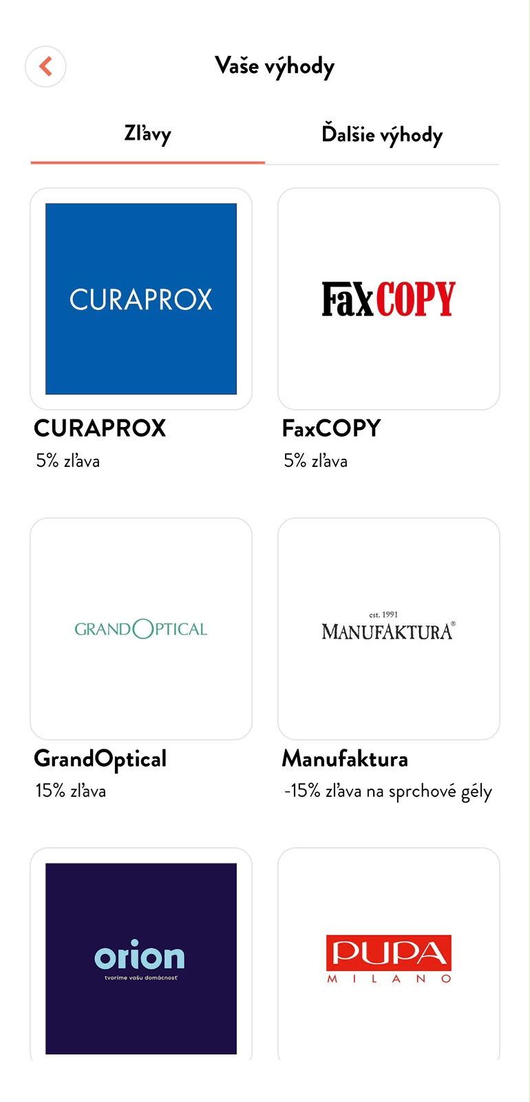 Exkluzívne zľavy